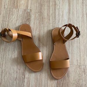 Madewell brown leather sandals 7.5